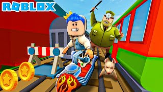 PAK UNAT JADI SECURITY SUBWAY SURFERS UNTUK TANGKAP PANDU GAMING YANG JADI TOP GLOBAL DI ROBLOX!!!