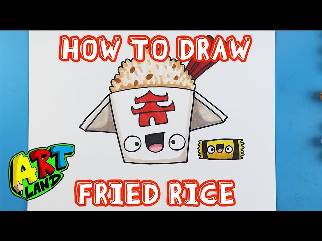 Cartoon Fried Rice Drawing