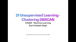CS460 - 21 Unsupervised Learning