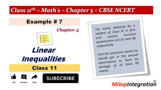 Student Marks Inequality Trick | Class 11 Maths Example 7 | Real Problem