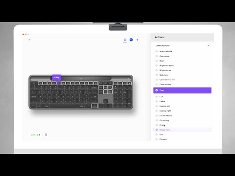 How to personalize the F-row keys of the SIgnature Slim Solar+ with the Logi Options+ App