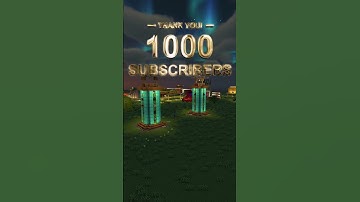 1000 Subscribers Special #shorts #minecraft