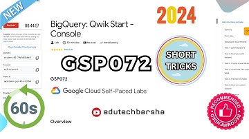 [NEW] BigQuery Qwik Start Console | #GSP072 | Qwiklabs Arcade 2024 #qwiklabs