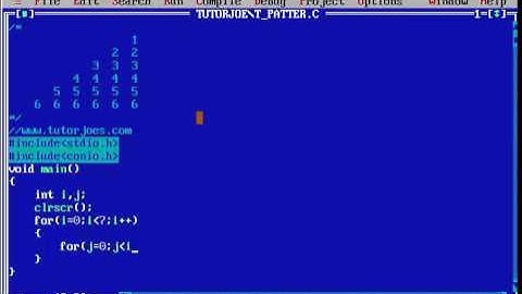 Number Pattern In C Programming Tamil