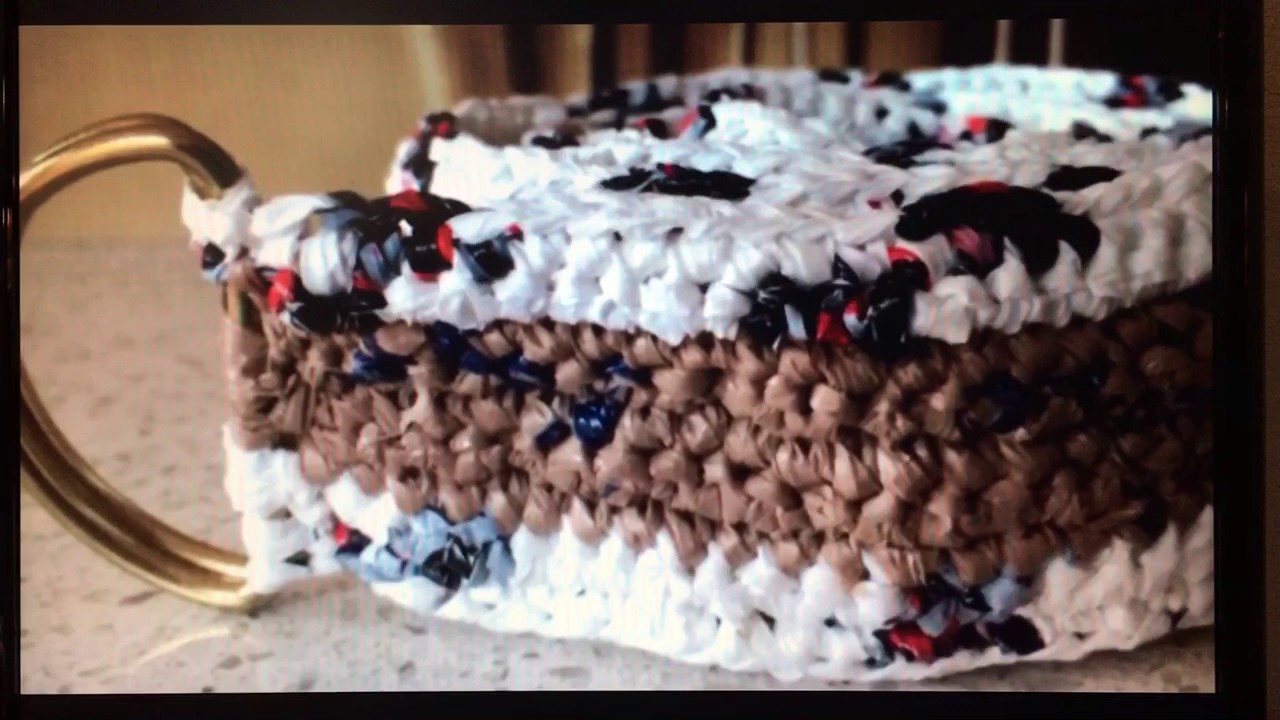 Belts and Bags crochet out of plastic bags. YouTube