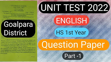 unit test 2022 english question paper|unit test class 11 english 2022|class 11 unit test paper 2022