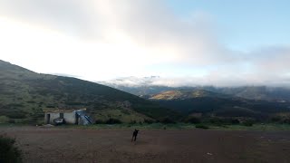 شوفو كيف صبح الجو -الثلج في جبل تدغين