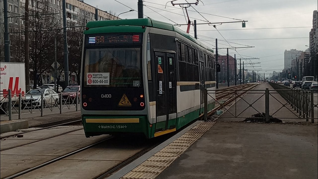 На 58 лягушонок 0400 От Асафьева до метро Проспект Просвещения