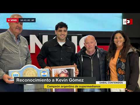 Entrevista: Reconocimiento a Kevin Gómez. Campeón argentino de supermedianos
