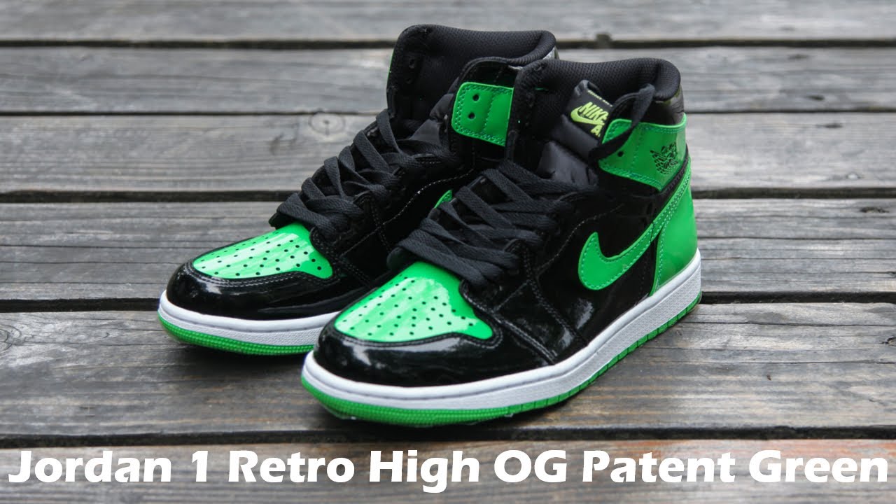 Jordan 1 Retro High OG Patent Green 