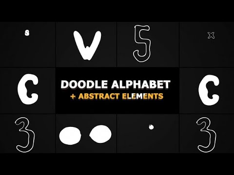 Doodle Alphabet DaVinci Resolve Templates