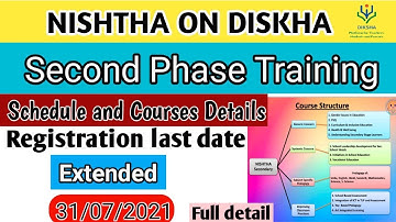 NISHTHA Second Phase Training Schedule and Courses Detail Full detail in Hindi || NISHTHA Training 2