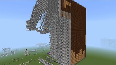 Minecraft Tetris using Redstone