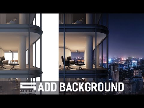 Add Background Architectural - Photoshop Architecture