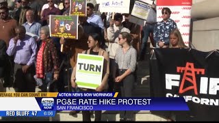 Protesters swarm CPUC headquarters in San Francisco demanding more transparency from PG&E