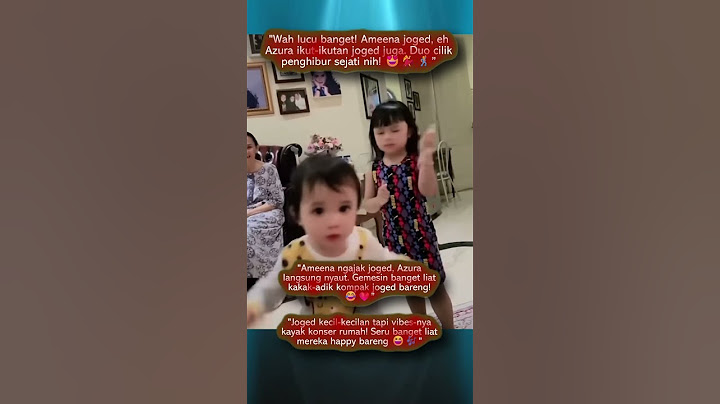 Ameena Joged, Azura gak mau kalah #attahalilintar #ameena #azura #aurelhermansyah #ameena