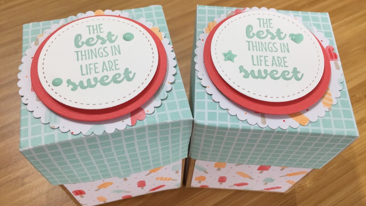 Cute Cool Treats Gift Box. Stampin Up - YouTube