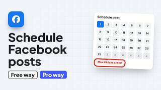 How to Schedule Facebook Posts (Free Way + Pro Way)