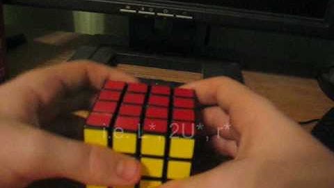 How to solve a 4x4 Rubik