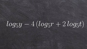 Condensing logarithmic expressions with three logs