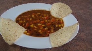 Black beans Soupشوربة الفاصوليا والخضار