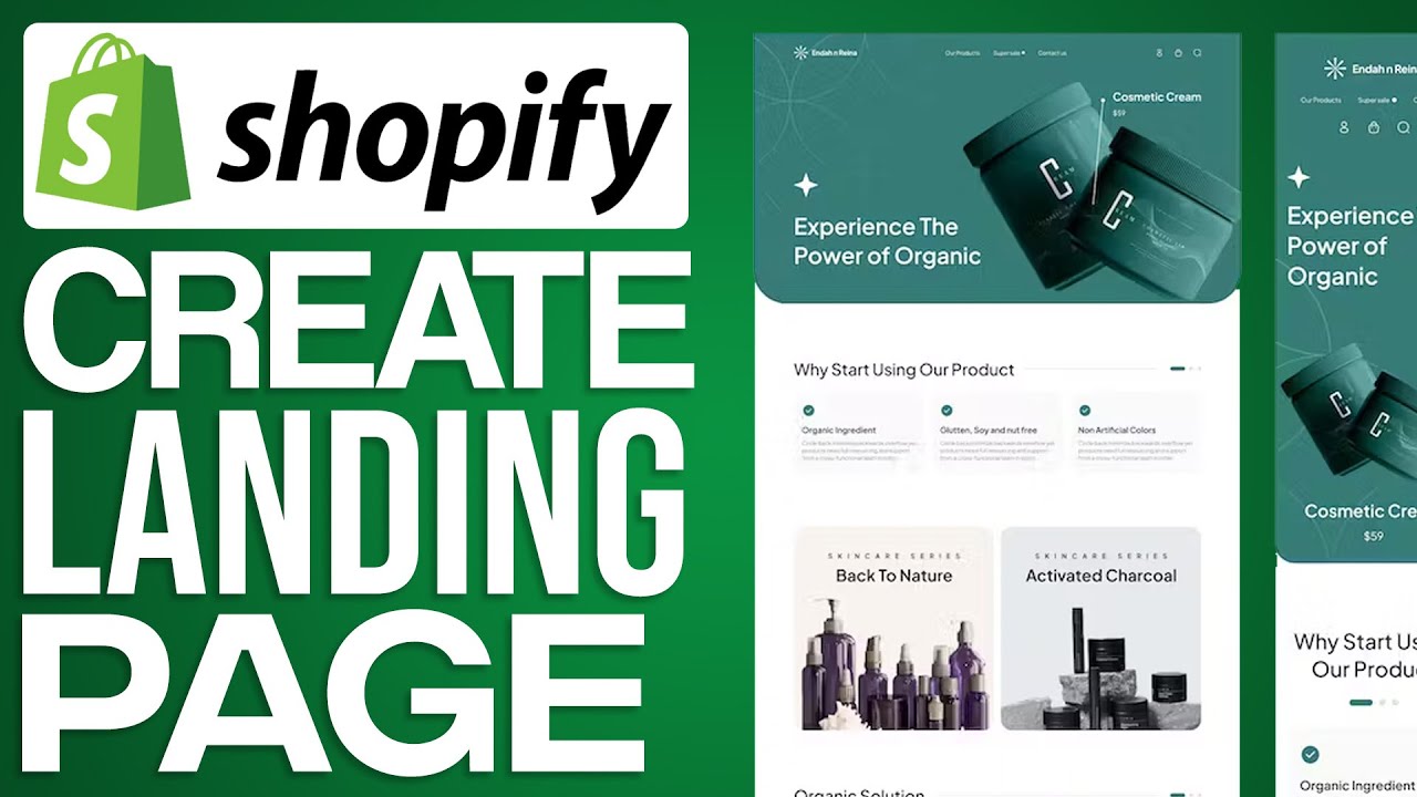 How To Create A Landing Page On Shopify (2026) Step by Step - YouTube