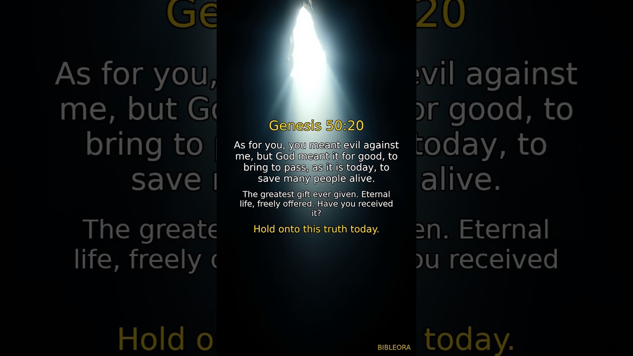 📖 HOLY BIBLE: Salvation | Genesis 50:20 #shorts