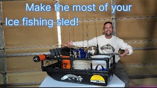 Make the most of your ice fishing sled!  Build this sled rack!