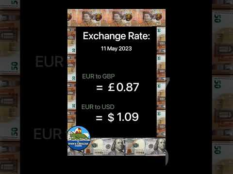 Currency Exchange Rate 11 May 2023 USD GBP EUR