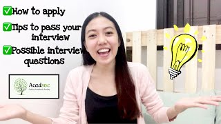 ONLINE INTERVIEW QUESTIONS | ESL ONLINE TEACHER APPLICATION| TIPS | PRECIOUS CINDY VENTURA Net Worth