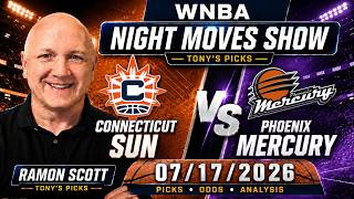 Sun vs. Mercury WNBA Betting Odds & Picks, 7/17/26 | Night Moves Show
