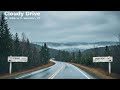 Cloudy Day Drive from St. Albans to Swanton, Vermont