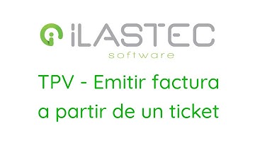 TPV - Emitir factura a partir de un ticket