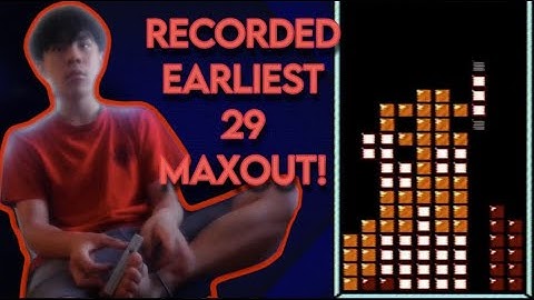 I GOT THE EARLIEST RECORDED 29 MAXOUT WORLD RECORD! - NES Tetris
