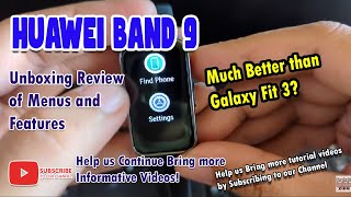 HUAWEI Band 9 - Unboxing Review Exploring the Menus and Features