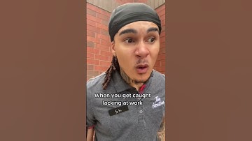 When you get caught lacking at work! #shorts