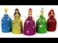 DIY How to Make Super Sparkle Dresses out of Play Doh for Disney Princesses
