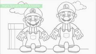 Top 20 Free Printable Super Mario Coloring Pages
