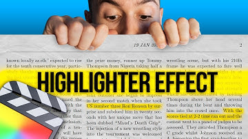 How to create a REALISTIC HIGHLIGHTER EFFECT in Final Cut Pro | NO PLUG INS