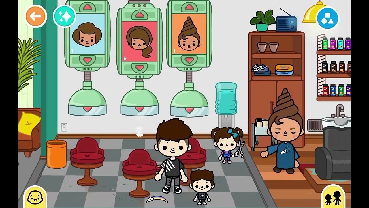 Bugün saç kesimi yaptık Toca Life king toka life king Türkçe) ...