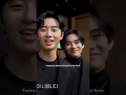 Taehyung video bombing Park Seo Joon 😂