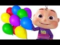 Five Little Babies Blowing A Balloon | And Many More Baby Songs | 3D Rhymes For Children