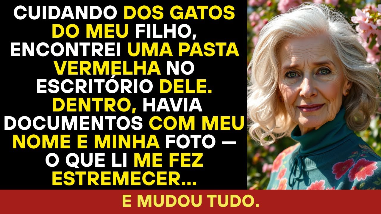 Meu filho me encarregou de cuidar dos gatos, mas esqueceu uma pasta com meu nome.