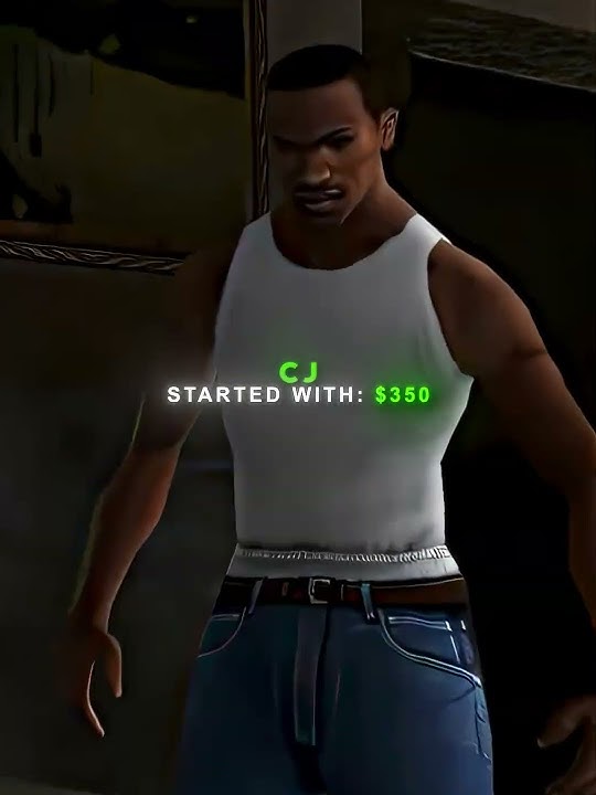 How Much Money Have GTA Protagonists Started And Ended With🤑 #shorts #gta #grandtheftauto #gaming