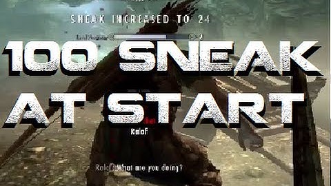 Skyrim: FASTEST SNEAK EXP GLITCH! AT START (Guide w/ Commentary)