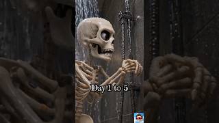 What will happen if you bath with cold water for a month. #bath #skeletonshort #shorts.