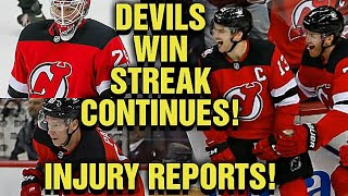 NJ Devils Beat the Flames in Back to Back games / Injury Reports with Palat, Blackwood, & Bernier!