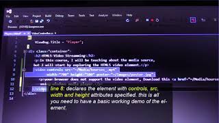 The HTML5 video element.