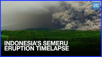 Timelapse Shows Indonesia’s Semeru Volcano Erupting | Dawn News English