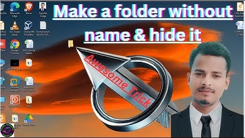 How to create folder without  name and hide folder it safely in computer #faizalinfotech #noname